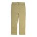 Lands' End Jeans - Low Rise Straight Leg Denim: Tan Bottoms - Kids Girl's Size Large - Colored Wash