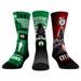 Unisex Rock Em Socks Darth Vader & Stormtrooper Kelly Green Boston Celtics Three-Pack Star Wars Crew Set