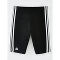 Adidas Boys 3 Stripe Jammer Swim Shorts - Black