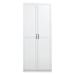 Hopkins Modern Freestanding Storage Closet with 7 Shelves in White - Manhattan Comfort 2GLF-WH