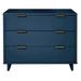 "Granville 38.18"" Modern Standard Dresser with 3 Full Extension Drawers in Midnight Blue - Manhattan Comfort DR-5014"