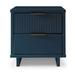 Granville Modern Nightstand 2.0 with 2 Full Extension Drawers in Midnight Blue - Manhattan Comfort NS-5014