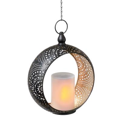 Solar Metal Decoration With Led Candle