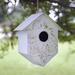 Shabby Chic Metal Birdhouse - 8½''W x 4¾''D x 10''H