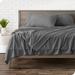Bare Home Premium Ultra Soft Polar Fleece Sheet Set Microfiber/Polyester in Gray | Queen With 2 Pillowcase | Wayfair 812228037696