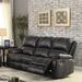 Red Barrel Studio® Donberg 81" Faux Leather Pillow Top Arm Reclining Sofa Faux Leather in Black | Wayfair 61D76AAAC2F34940992EBC68F5AD56BC