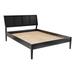 Birch Lane™ Kella Solid Wood Standard Bed Wood in Black | 43 H x 78 W x 86.61 D in | Wayfair AD30DDF2E599476A802360BE44824055