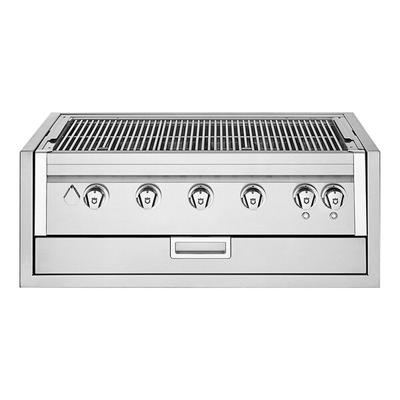 Crown Verity IBI36NG-GO-FLT Infinite Series 36" Natural Gas Built-In Grill with Light Package - 79,500 BTU