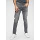 Slim-fit-Jeans REPLAY "Anbass Superstretch" Gr. 30, Länge 34, grau (grey) Herren Jeans Slim Fit