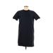 Madewell Casual Dress - Shift Crew Neck Short sleeves: Black Dresses - Women's Size X-Small