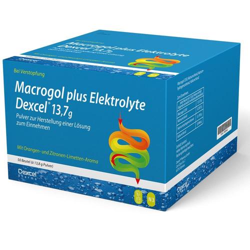 Macrogol plus Elektrolyte Dexcel 13,7 g PLE 50 St Pulver zur Herstellung einer Lösung zum Einnehmen