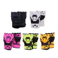 Gants de boxe demi-doigt creux pour hommes et femmes gants MMA degré de pression portable