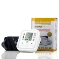 English broadcast Upper Arm blood pressure monitor Pulse Gauge Meter BP Heart Beat Rate Tonometer