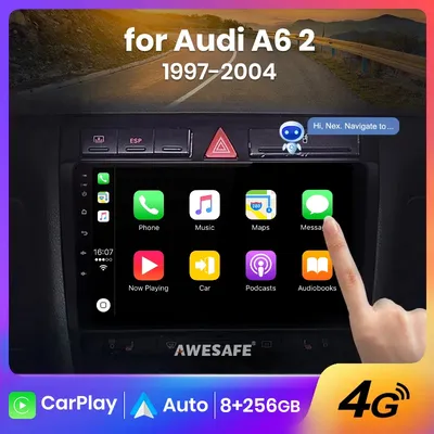 AWESAFE PX9s For Audi A6 C5 1997 - 2004 Android autoradio poste radio voiture lecteurs vidéos