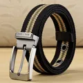 Ceinture en toile tissée en nylon pour hommes ceinture en tissu pour jeans ceinture longue