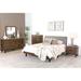 Coaster Furniture Mays Upholstered Platform Bed Walnut Brown and Grey
