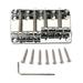 Zinc Alloy Bridge For Fender Precision Jazz Bass Guitar Chrome 201B-4 Badass