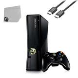 Microsoft Xbox 360 4GB Video Game Console Black With HDMI Cable BOLT AXTION Bundle Like New