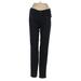 J Brand Casual Pants - Low Rise Straight Leg Boyfriend: Black Bottoms - Women's Size 24