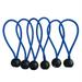 6 Pieces Heavy Duty Bungee Ball Cord Tarp Tent Tie Down Tope Blue 4 inch