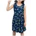 Tarmeek Girl s Ruffle Trim Flowy Midi Dress Sleeveless Button Down Floral Print Casual Vintage Beach Dress with Pockets for 3-15 Years Kids