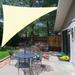 Shade&Beyond 6 x12 x13.4 Customize Sun Shade Sail Cream UV Block 185 GSM Commercial Triangle Outdoor Covering for Backyard Pergola Pool (Customized Available) AT-10T