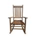 Tcbosik All-Weather Patio Rocking Chair Porch Rocker Chair for Backyard Fire Pit Lawn Garden Outdoor and Indoor (Brown)