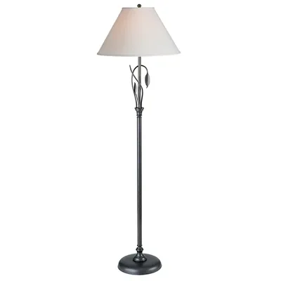 Hubbardton Forge Forged Leaves and Vase Floor Lamp