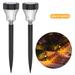 Litom 2X Solar Lawn Lights Path Light Outdoor Landscape LED Light Pathway Yard Garden