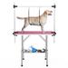 RoomTec Dog Grooming Table w/ Adjustable Height in White | 64 H x 36 W x 24 D in | Wayfair CFFFO04F10-36in pink dog grooming table-JX