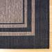 Black/Brown Rectangle 8'9" x 13' Area Rug - Gertmenian Paseo Soroa Havana Brown/Black Classic Border Indoor/Outdoor Flatweave Area Rug | Wayfair