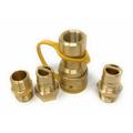 1/2 QDD LP Gas Quick Connect/Disconnect Connector Kit Solid Brass [18654] Dust cover 1/2 NPT Male x QC insert 1/2 NPT Female x QCC Insert Male Nipple 1/2 NPT Natural Gas Propane Fitting Connector