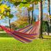 Private Jungle 200*150cm Portable Polyester & Cotton Double Hammock Four Red