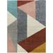 Brown/Gray 105.12 x 1.18 in Area Rug - Mercury Row® Satterlee Geometric Orange/Gray/Brown Area Rug | 105.12 W x 1.18 D in | Wayfair