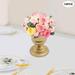 Miumaeov 10Pcs Metal Flower Arrangements Pot Small Trumpet Vase for Wedding Party Decoration Anniversary Ceremony Gold