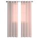 Set of 2 Easy-to-Install Window Curtains - Solid Color 100x250cm Living Room Tulle Window Drapes Home Decor