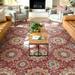 Well Woven Kings Court Victoria Transitional Geometric Flatweave Red 5 x 7 Area Rug