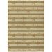Addison Rugs Surfside ASR42 Tan 8 x 10 Indoor Outdoor Area Rug Easy Clean Machine Washable Non Shedding Bedroom Living Room Dining Room Kitchen Patio Rug