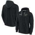 Unisex Fanatics Signature Black Atlanta Falcons Elements Super Soft Fleece Pullover Hoodie