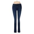 Joe's Jeans Jeans - High Rise Skinny Leg Denim: Blue Bottoms - Women's Size 26 - Dark Wash