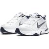 Trainingsschuh NIKE "AIR MONARCH IV", Gr. 45,5, weiß (weiß, metallic, silber), Synthetik, Leder, Textil, sportlich, Schuhe, Topseller