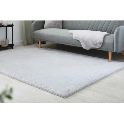 Fellteppich LUXOR LIVING "Novara", silber, B:120cm H:30mm L:170cm, Kunstfaser, Teppiche, Kunstfell, Kaninchenfell-Haptik, besonders weicher Hochflor Image
