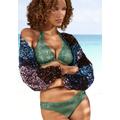 Bügel-Bikini BRUNO BANANI Gr. 40, Cup C, grün (smaragd) Damen Bikini-Sets Ocean Blue