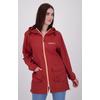 Regenmantel DEPROC ACTIVE "ROBSON LONG WOMEN", Damen, Gr. 40/42 (M), rot, 100% Polyester, casual, Langarm mit innenliegendem Gummizug, Mäntel, auch in Großen Größen erhältlich