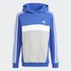 Kapuzensweatshirt ADIDAS SPORTSWEAR "TIBERIO 3STREIFEN COLORBLOCK KIDS HOODIE" Gr. 176, blau (semi lucid blue, white, medium grey heather) Kinder Sweatshirts