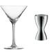 Schott Zwiesel 140104 Bar Special Martiniglas, 0.17 L, 6 Stück & WMF Loft Barmaß mit 2 Einheiten, 2 cl & 4 cl, kleiner Messbecher für exaktes Dosieren, Cromargan Edelstahl mattiert