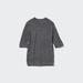 Women's Extra Fine Merino Ribbed Mock Neck Sweater | Gray | XS | UNIQLO US