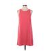 Leith Casual Dress - Shift Crew Neck Sleeveless: Pink Print Dresses - Women's Size X-Small