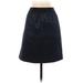 Ann Taylor LOFT Casual Skirt: Blue Damask Bottoms - Women's Size 8