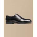 Men's Rubber Sole Leather Derby Shoes - Black, 10.5 R by Charles Tyrwhitt